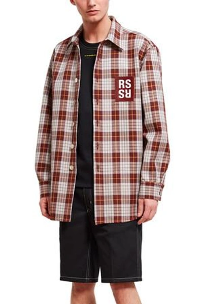 Raf Simons Opening Ceremony Carry Over Denim Shirt In Caramel