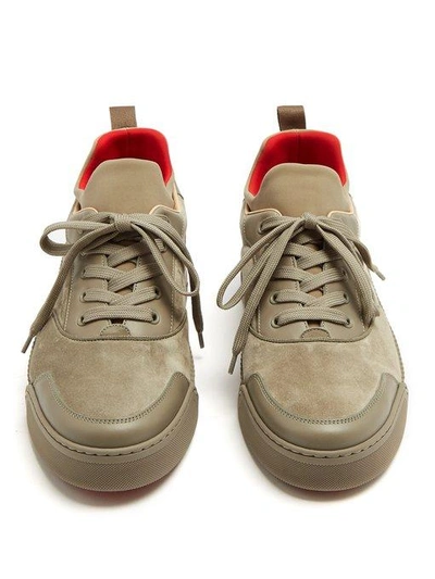 CHRISTIAN LOUBOUTIN AURELIEN Low Top Red Bottom Sneakers Size 44