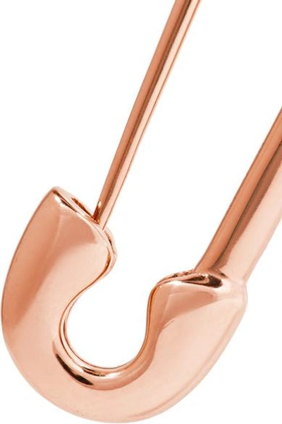 Shop Anita Ko Safety Pin 18-karat Rose Gold Earring