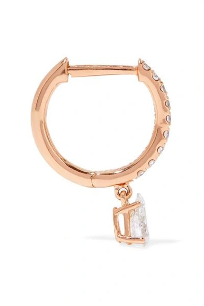 Shop Anita Ko Huggies 18-karat Rose Gold Diamond Earring