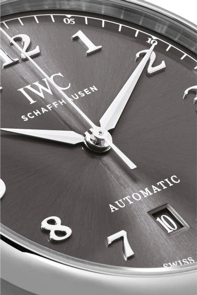 Shop Iwc Schaffhausen Da Vinci Automatic 40mm Stainless Steel Watch
