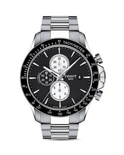 Shop Tissot V-8 Chronograph, 45mm In Black/silver