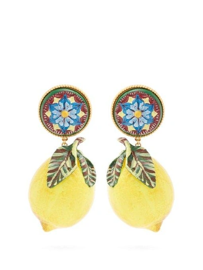 Dolce gabbana deals lemon earrings