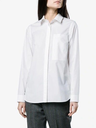 Shop Proenza Schouler Long Sleeve Button Down In White