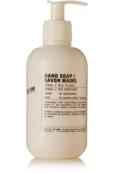 Shop Le Labo Hinoki Hand Soap, 250ml In Colorless