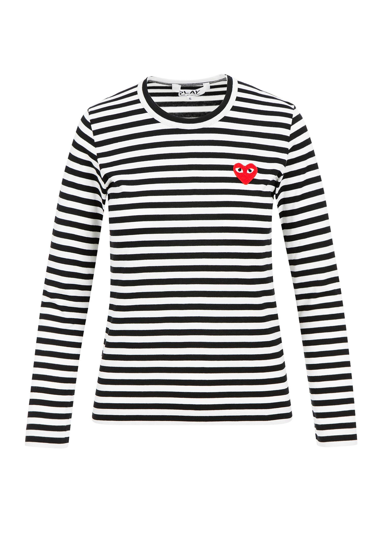 red and white heart shirt