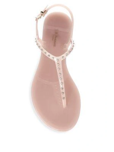 Shop Lk Bennett Studded Jelly Thong Sandals In Rose