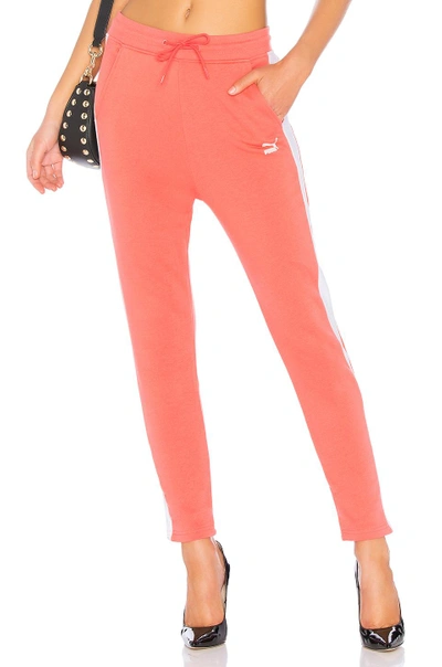 Shop Puma Classic Logo Pant In Coral