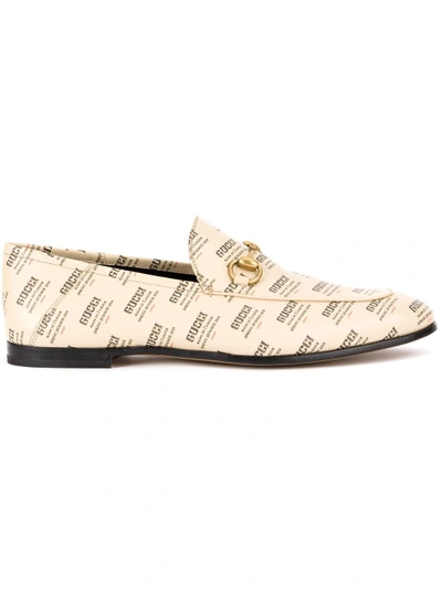 Shop Gucci Gg Monogram Loafers