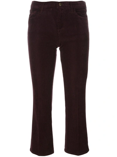 Shop J Brand Cropped Flared Trousers