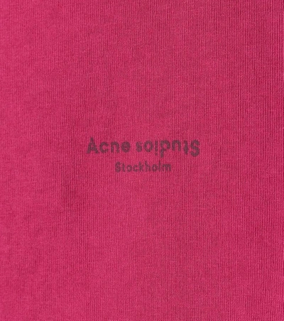 Shop Acne Studios Tohnek Cotton T-shirt In Pink