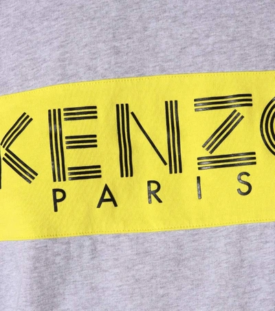 Shop Kenzo Cotton Logo Hoodie