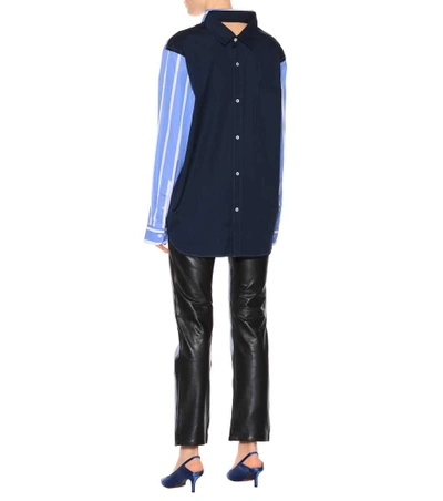 Shop Vetements Cotton Reversible Shirt In Blue