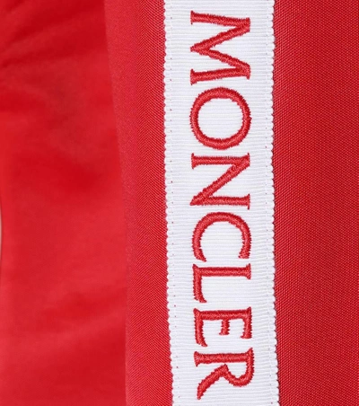 Shop Moncler Logo Zip Jacket In Red