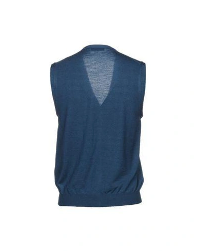 Shop Gran Sasso Cardigan In Slate Blue