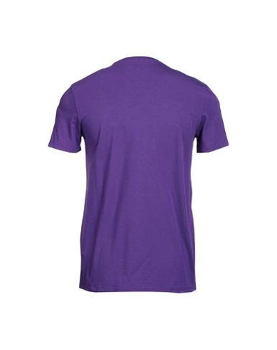 Shop Armani Jeans T-shirt In Purple