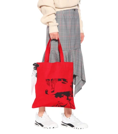 Shop Calvin Klein 205w39nyc Dennis Hopper Printed Tote In Female