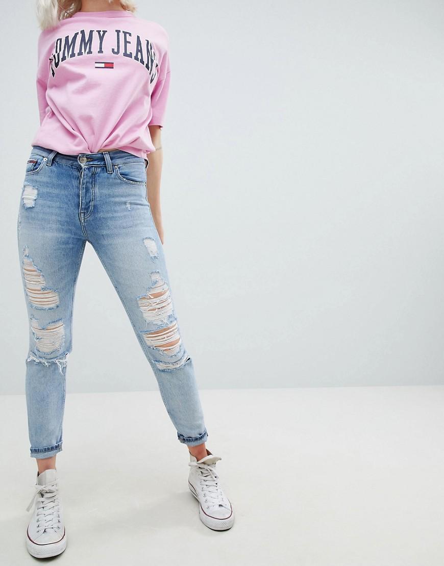 tommy jeans high rise slim izzy