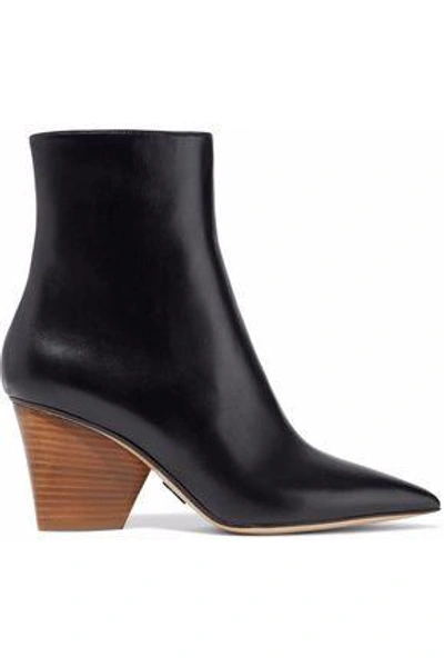 Shop Paul Andrew Woman Tivoli Leather Ankle Boots Black