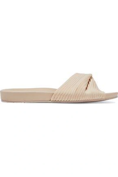 Shop Opening Ceremony Woman Twisted Leather Slides Neutral