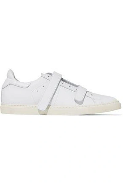 Shop Iro Woman Perforated Leather Sneakers White