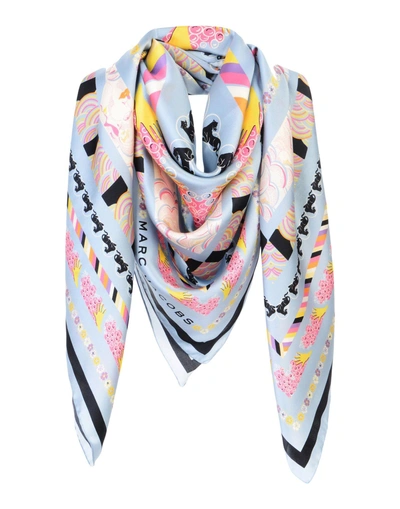 Shop Marc Jacobs Square Scarves In Grey