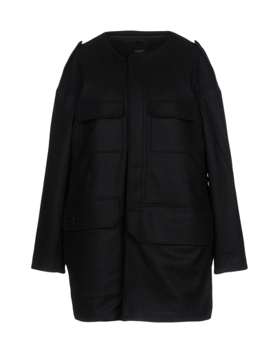Shop Y-3 Coat In Black