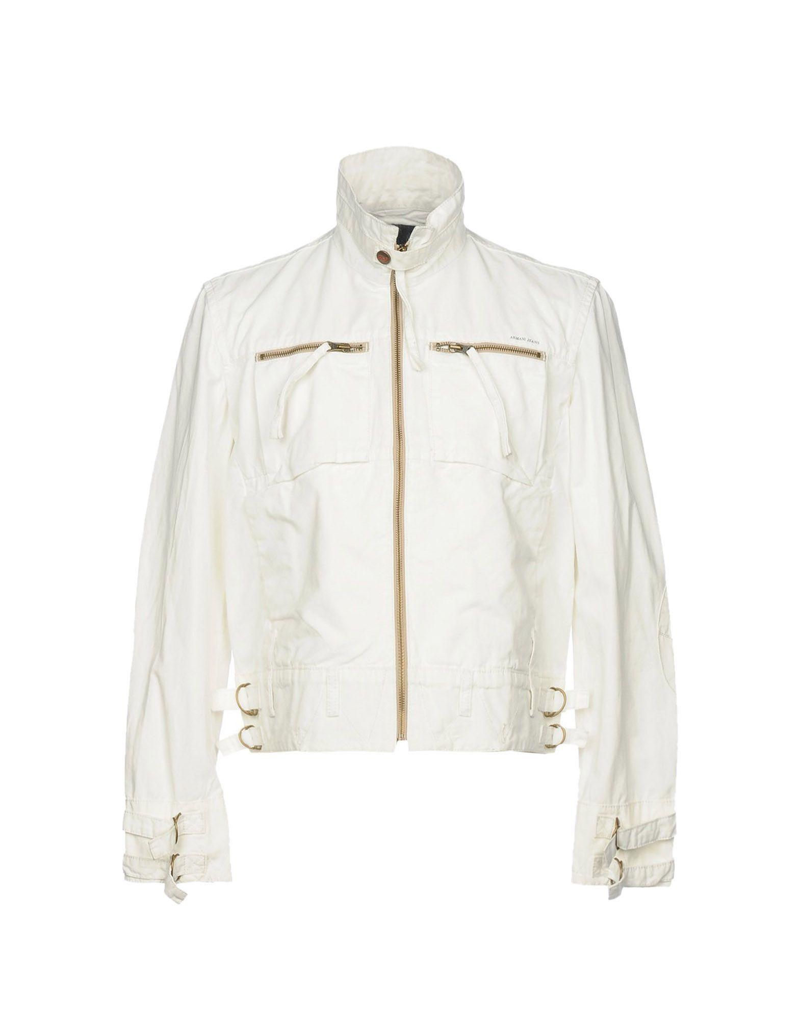 Armani Jeans Jackets In White | ModeSens