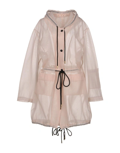 Shop Marni Overcoats In Light Pink