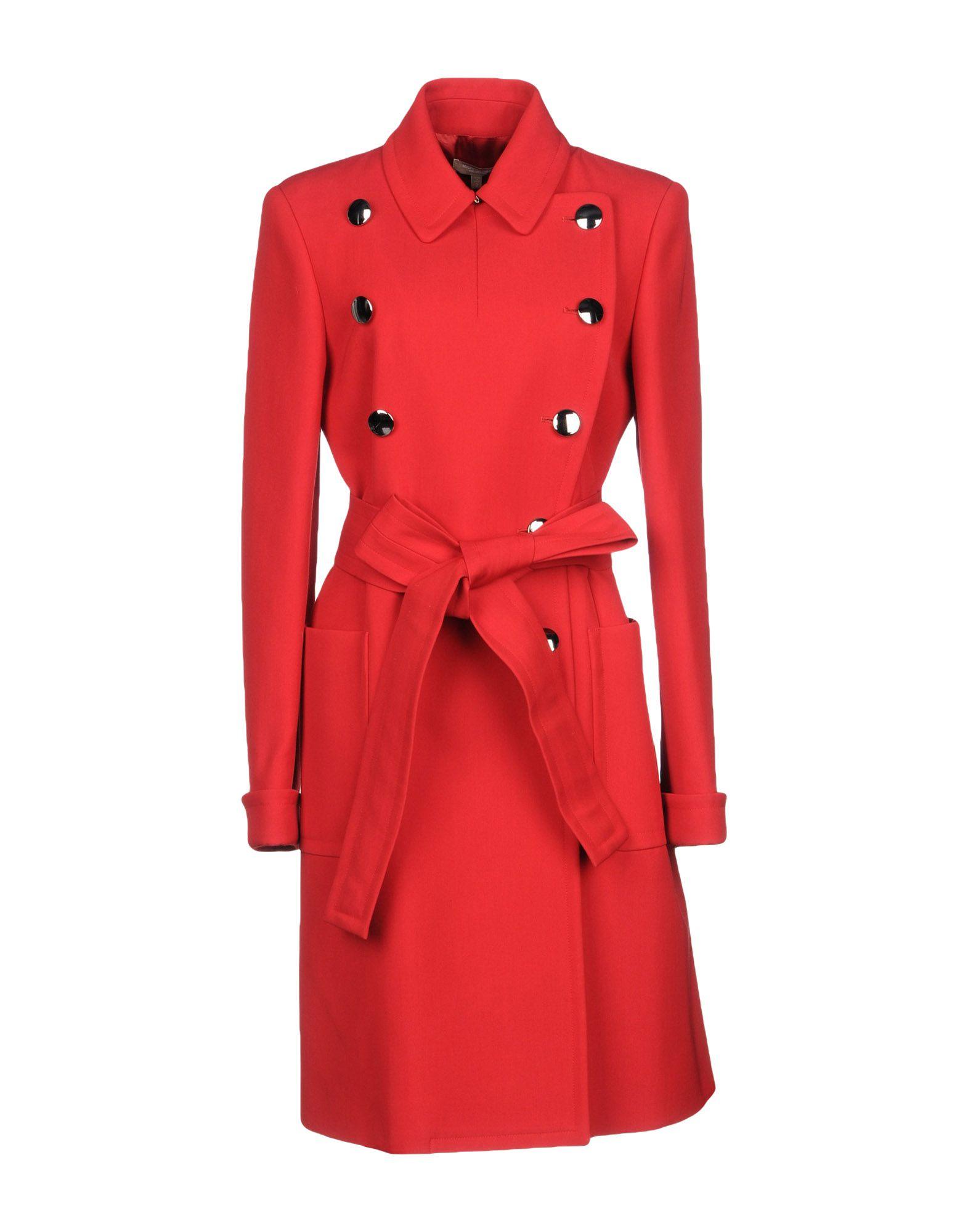 michael kors red peacoat