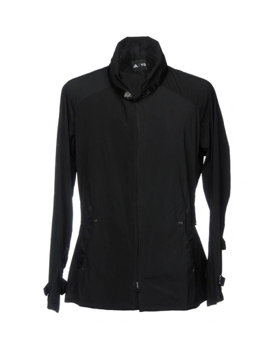 Shop Y-3 Full-length Jacket In Black