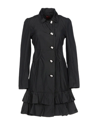 Shop Red Valentino Overcoats In Black