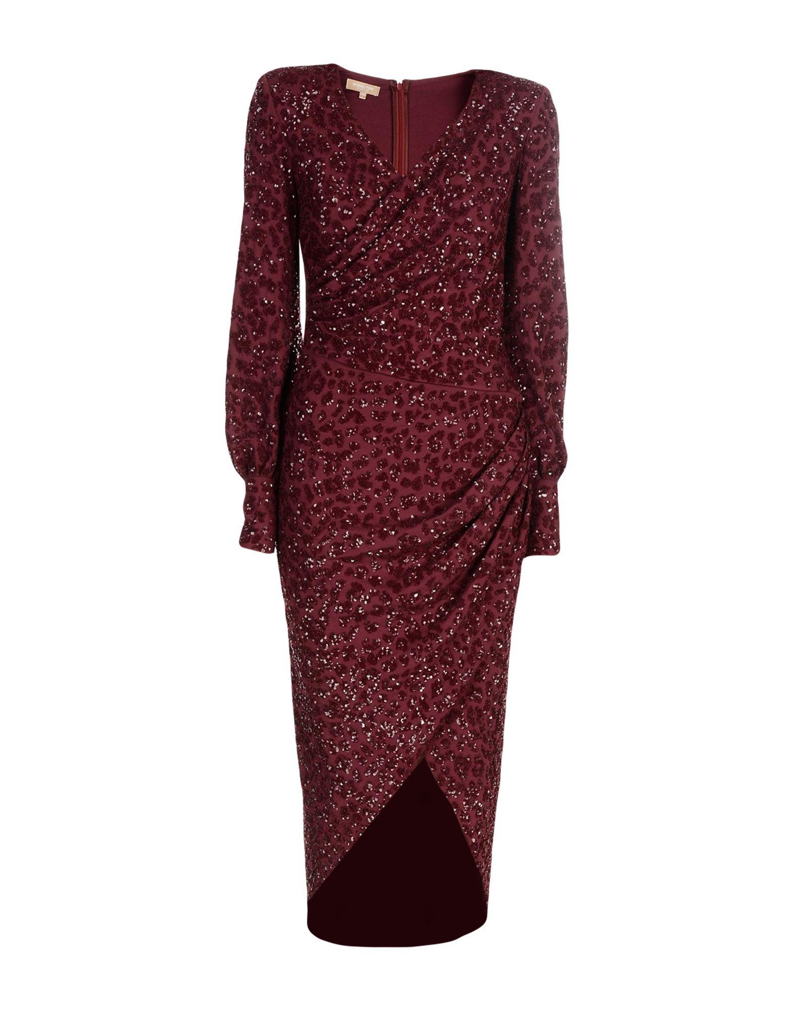michael kors maroon dress