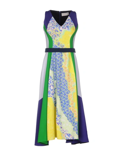 Shop Peter Pilotto 3/4 Length Dresses In Yellow