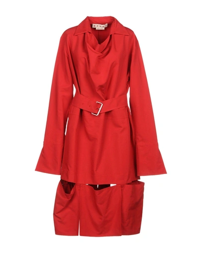 Shop Marni Knee-length Dress In Red