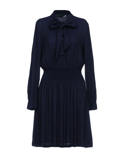 Shop Love Moschino Knee-length Dress In Dark Blue