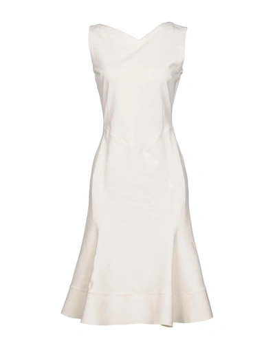 Shop Antonio Berardi Knee-length Dress In Ivory