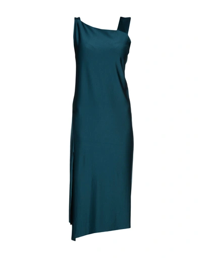 Shop Vionnet Knee-length Dress In Deep Jade