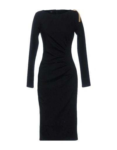 Shop Class Roberto Cavalli Cavalli Class Woman Midi Dress Black Size 8 Viscose, Polyamide, Elastane