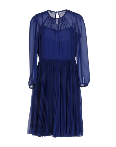 Shop Prada Knee-length Dress In Blue