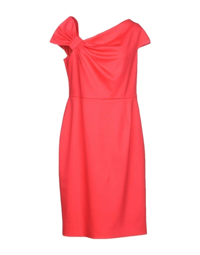 Shop Valentino Knee-length Dresses In Coral