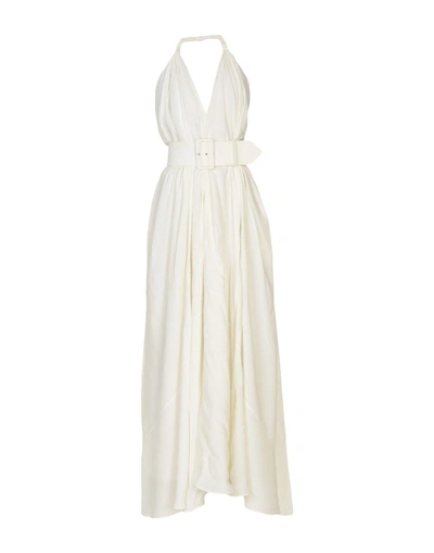 Shop Derek Lam Long Dresses In Ivory