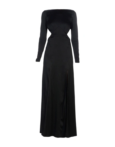 Shop Temperley London Long Dress In Black