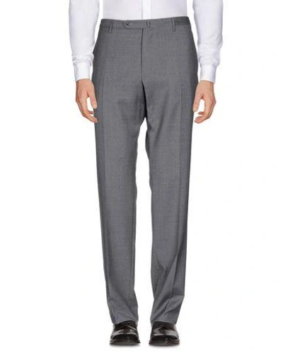 Shop Incotex Casual Pants In Grey