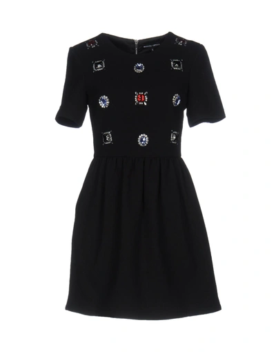 Shop Markus Lupfer Short Dresses In Black