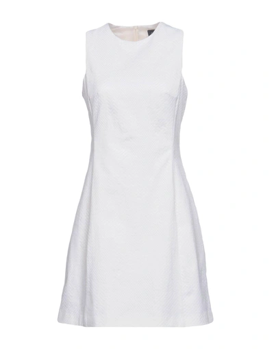 Shop Armani Jeans Short Dress In Ivory