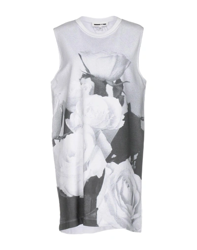 Shop Mcq By Alexander Mcqueen Short Dress In Light Grey