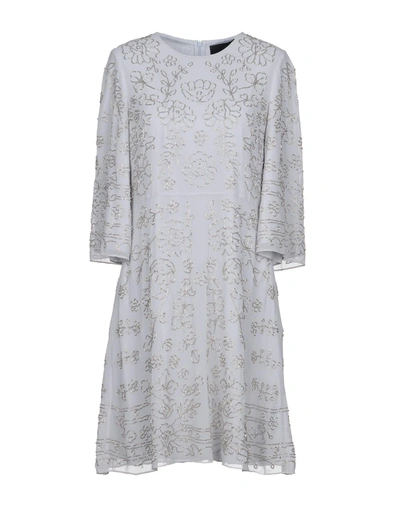 Shop Needle & Thread Short Dress In Light Grey