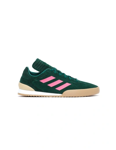 Shop Gosha Rubchinskiy Suede Green Copa Trainers