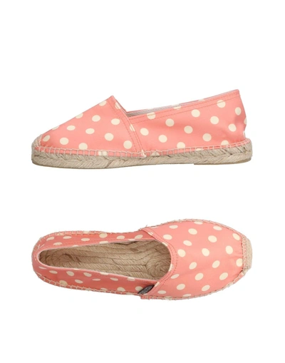 Shop Penelope Chilvers Espadrilles In Salmon Pink